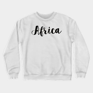 Africa lettering Crewneck Sweatshirt